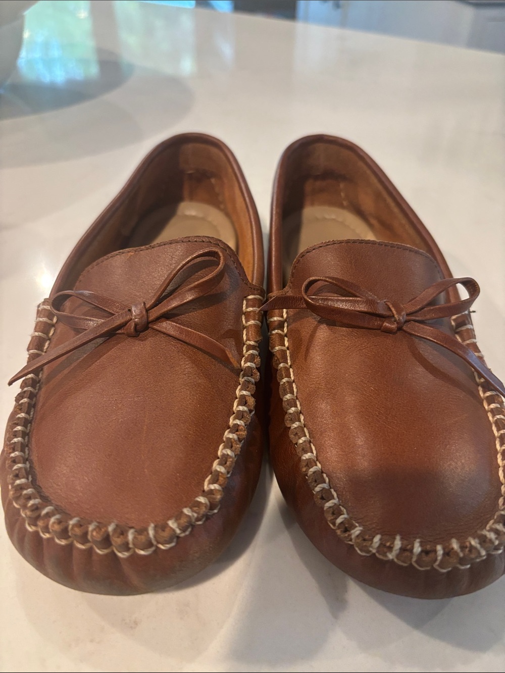 Boys Elephantito Brown Leather Moccasin Loafers for Men - Classic Casual Slip-On